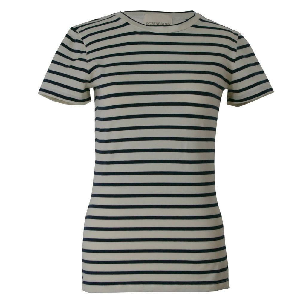 Rozenbroek - Organic Cotton T-Shirt In Wide Stripe