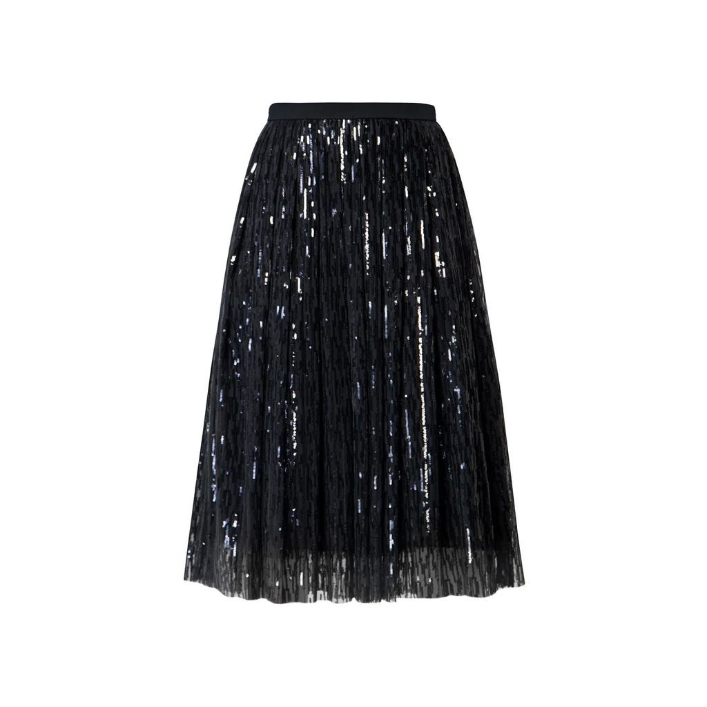 Rumour London - Fairy Midi Sequined Skirt In Black