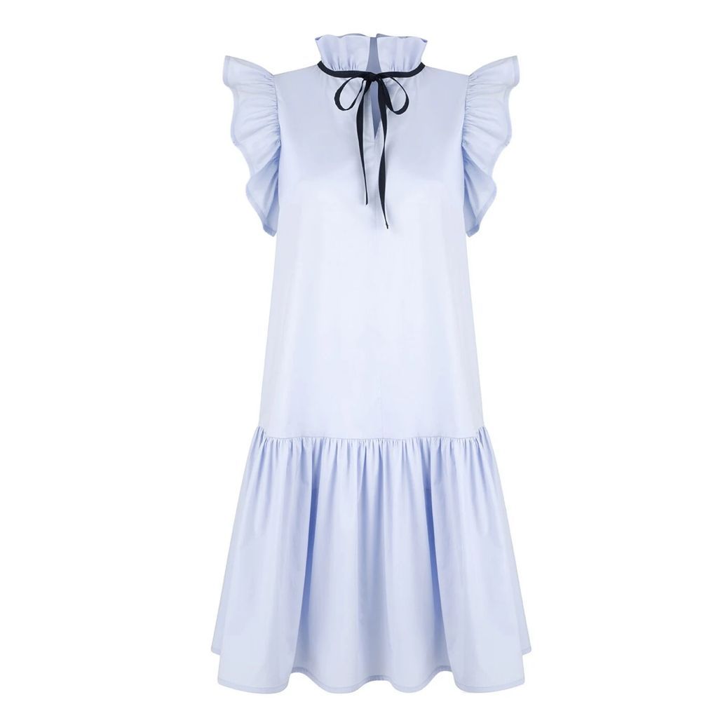 Monica Nera - Angela Baby Blue Cotton Dress
