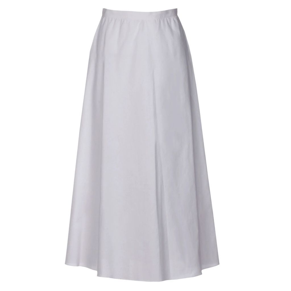 Roses Are Red - Luna Cotton Skirt In White