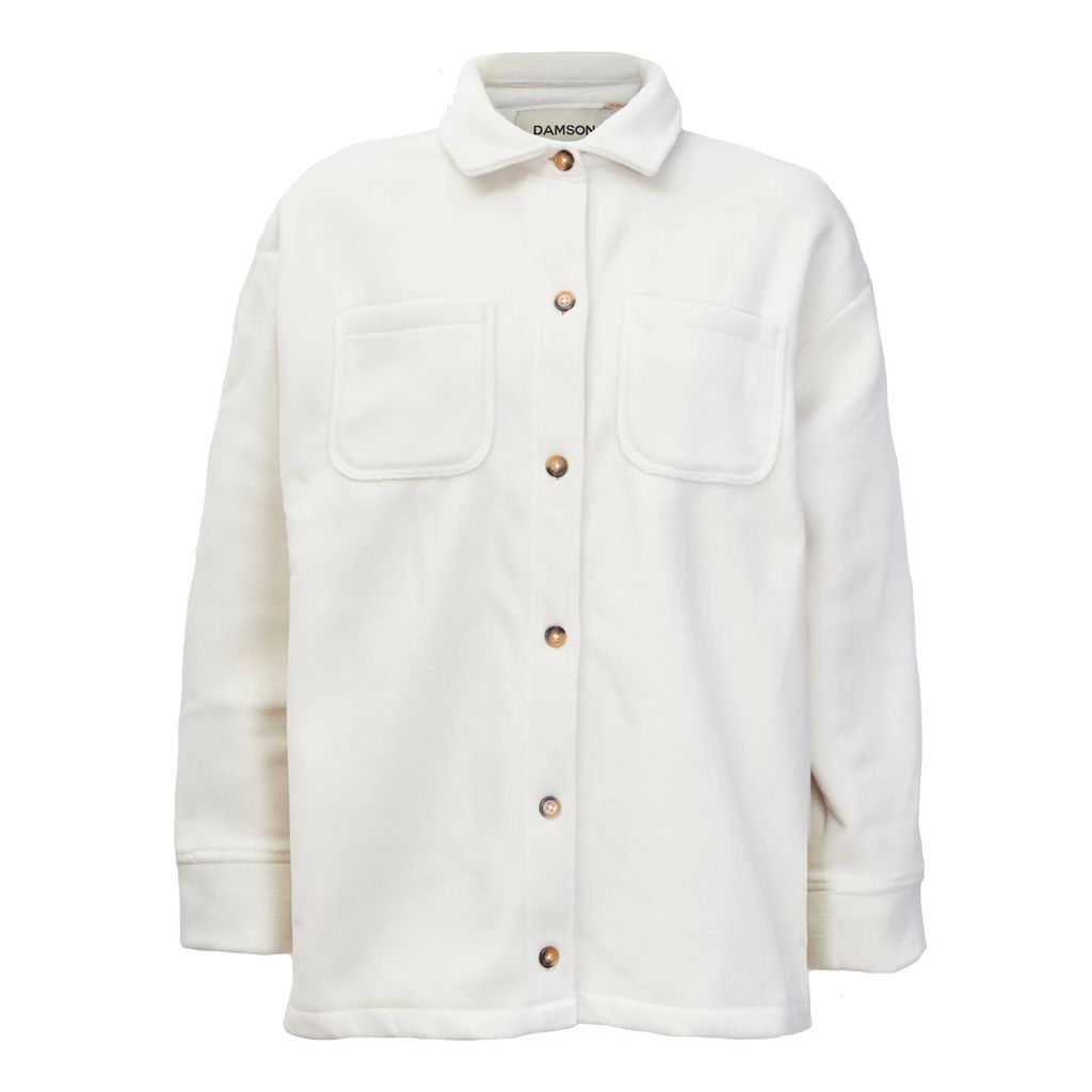 Damson Madder - Button Up Fleece Shirt
