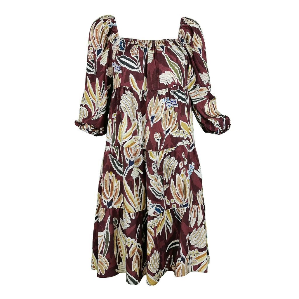 Lalipop Design - Knee-Length Boho Style Dress Brown