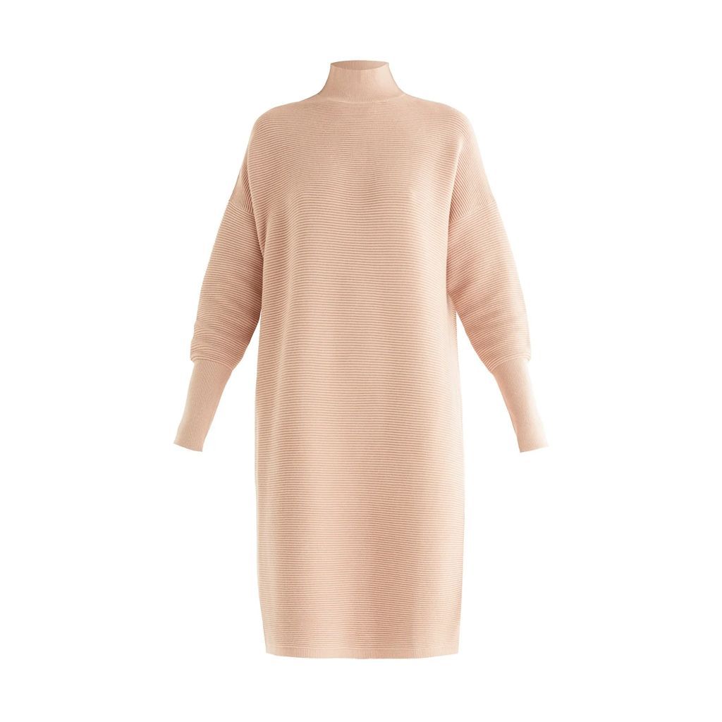 PAISIE - Paisie Polo Ribbed Dress In Blush
