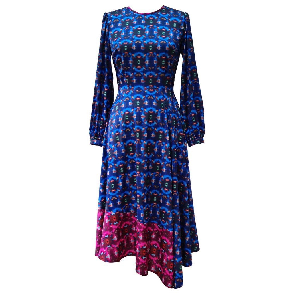 Mellaris - Dream Catcher Dress Blue & Pink Crystal Print