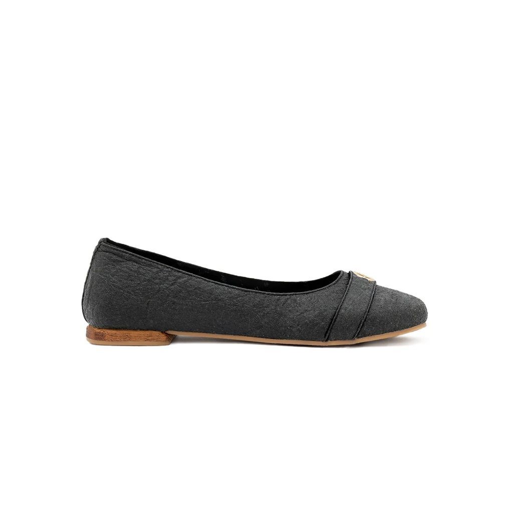 1 People - Cape Town Ballerina Flats In Charcoal Black