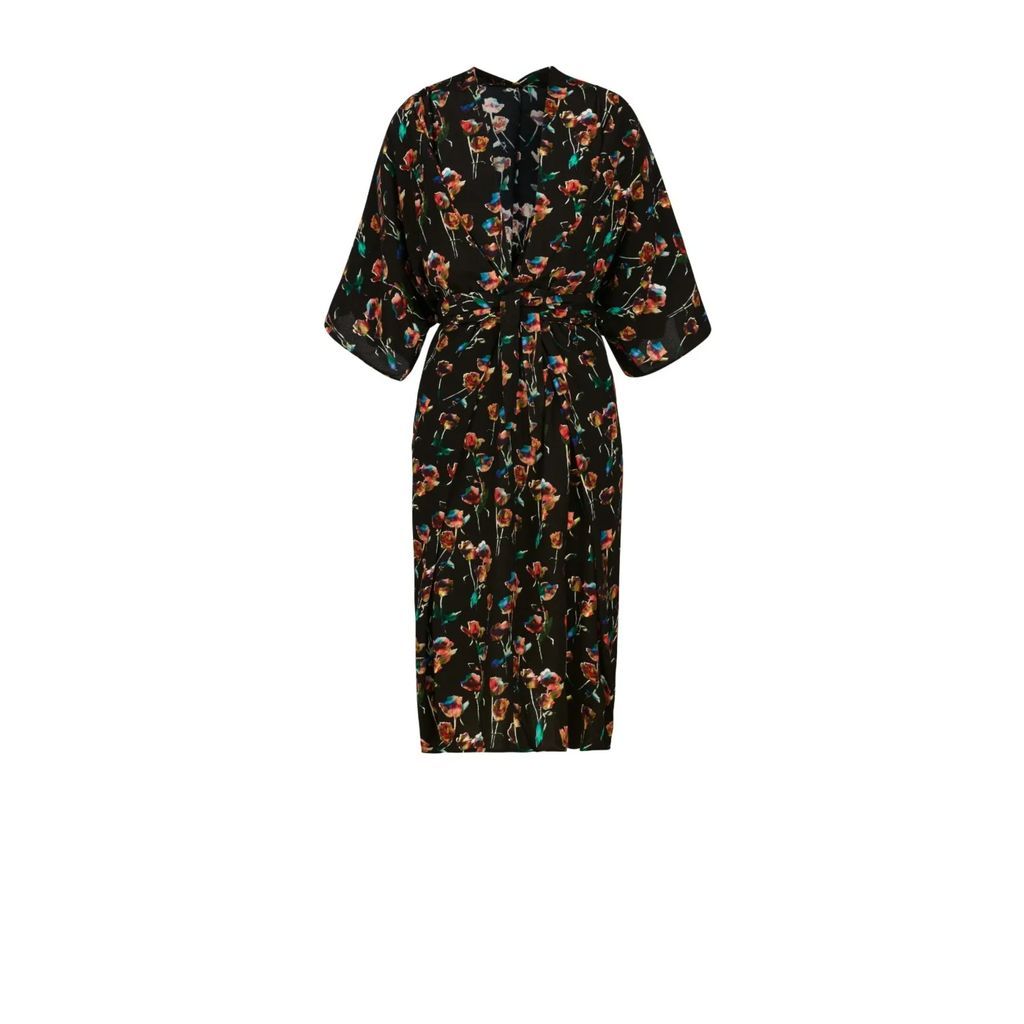 Ethereal London - Rada Wrap Kimono Sleeve Dress