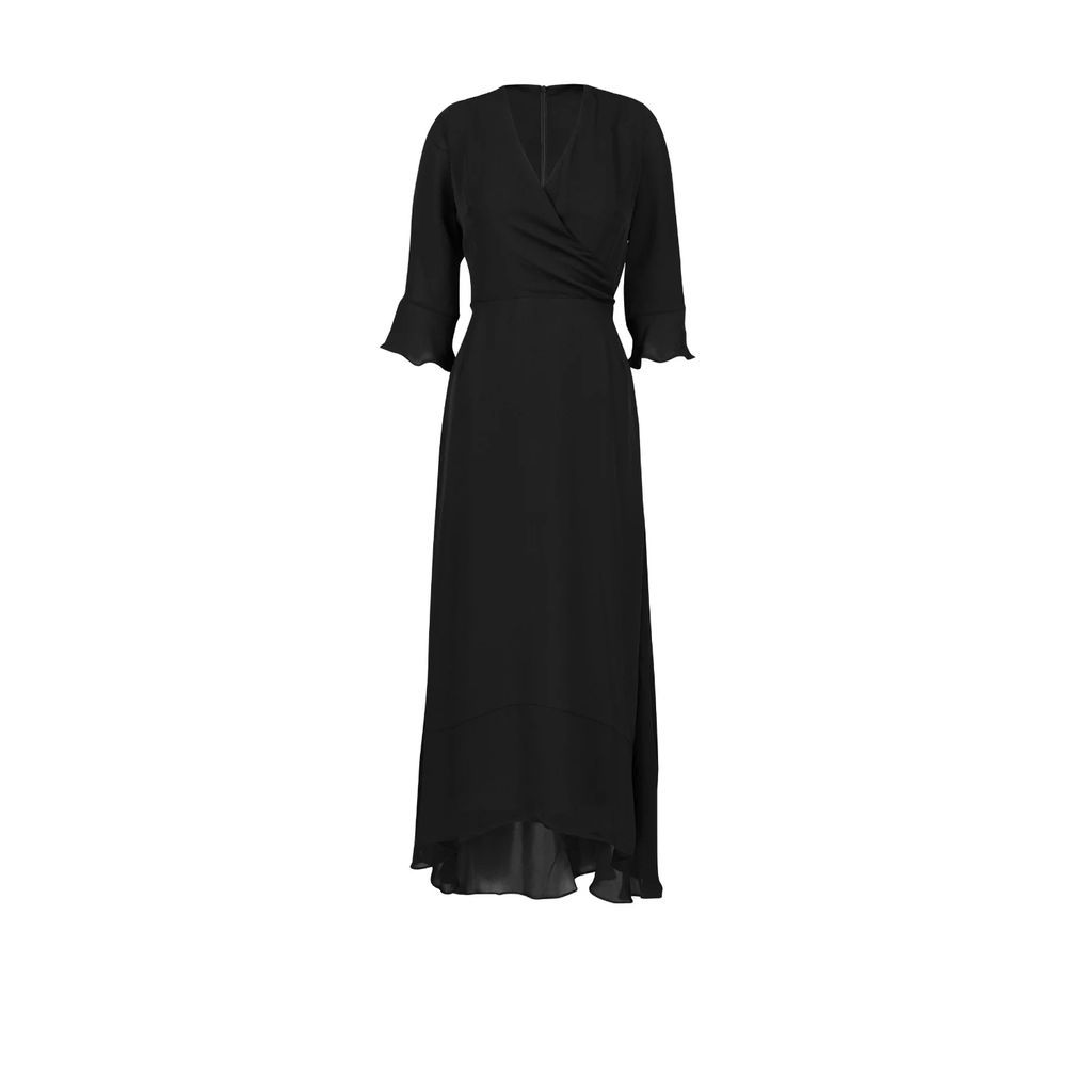 Ethereal London - Luciana Black Sleeved Knee Dress