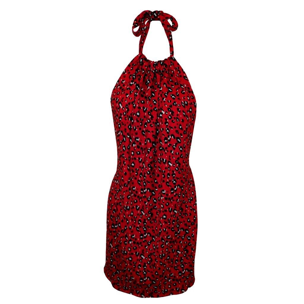 Delayne Dixon - Spicy Leopard Halter Dress