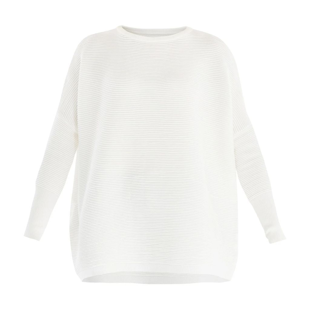 PAISIE - Paisie Ribbed Jumper In White