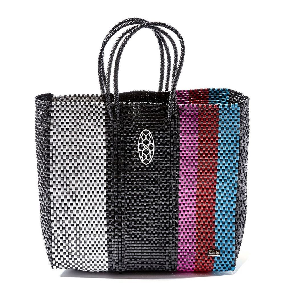 Lolas Bag - Medium Striped Tote Bag