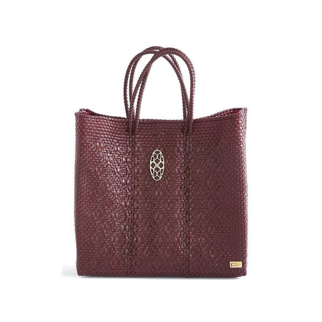 Lolas Bag - Medium Burgundy Tote Bag