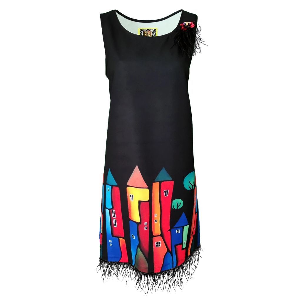 Lalipop Design - Sleeveless Digital Print Mini Dress