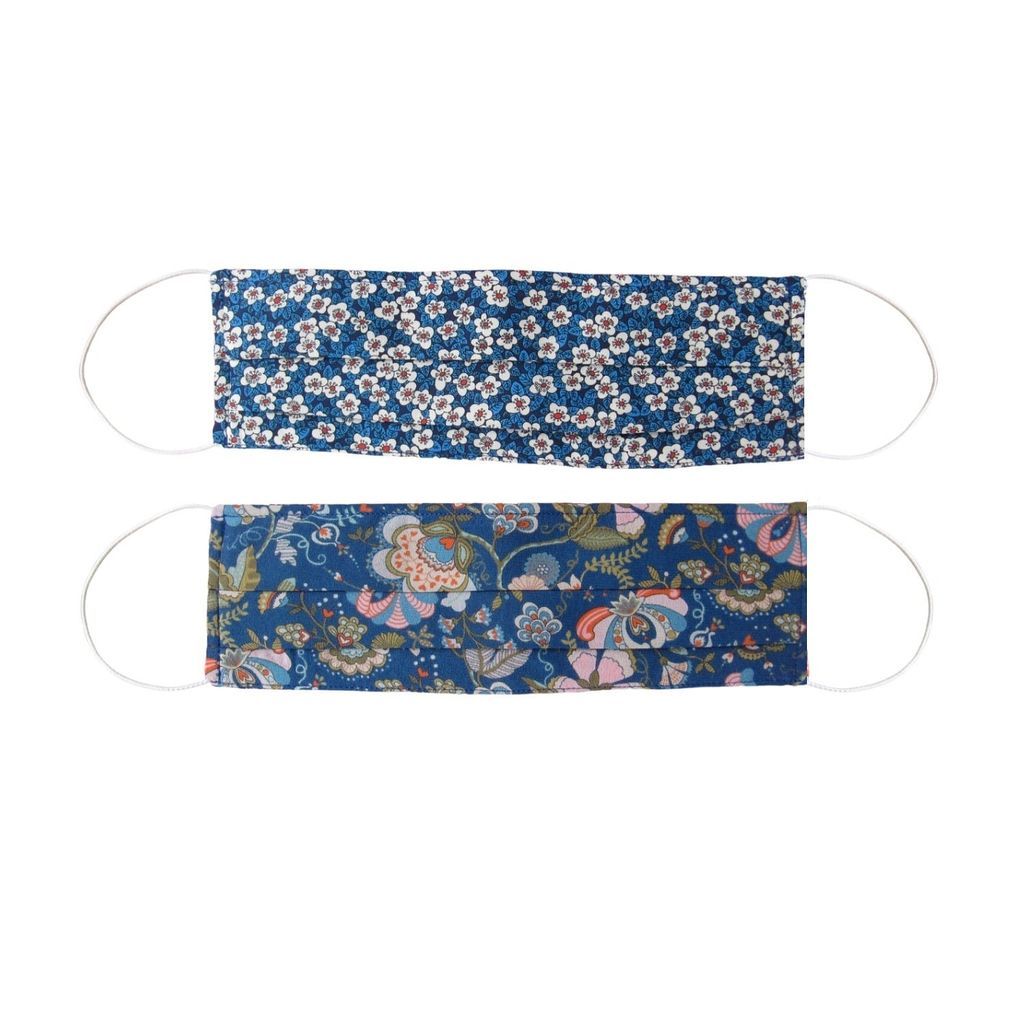 Rumour London - Pack Of 2 Silk Face Masks With Integrated Filter In Liberty Fabric, Set 2