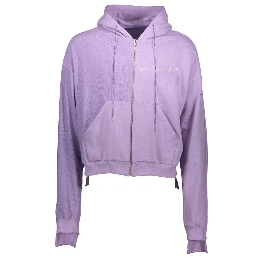Manhattanknights - What's Really Good Collection Zip Hoodie In Lilac
