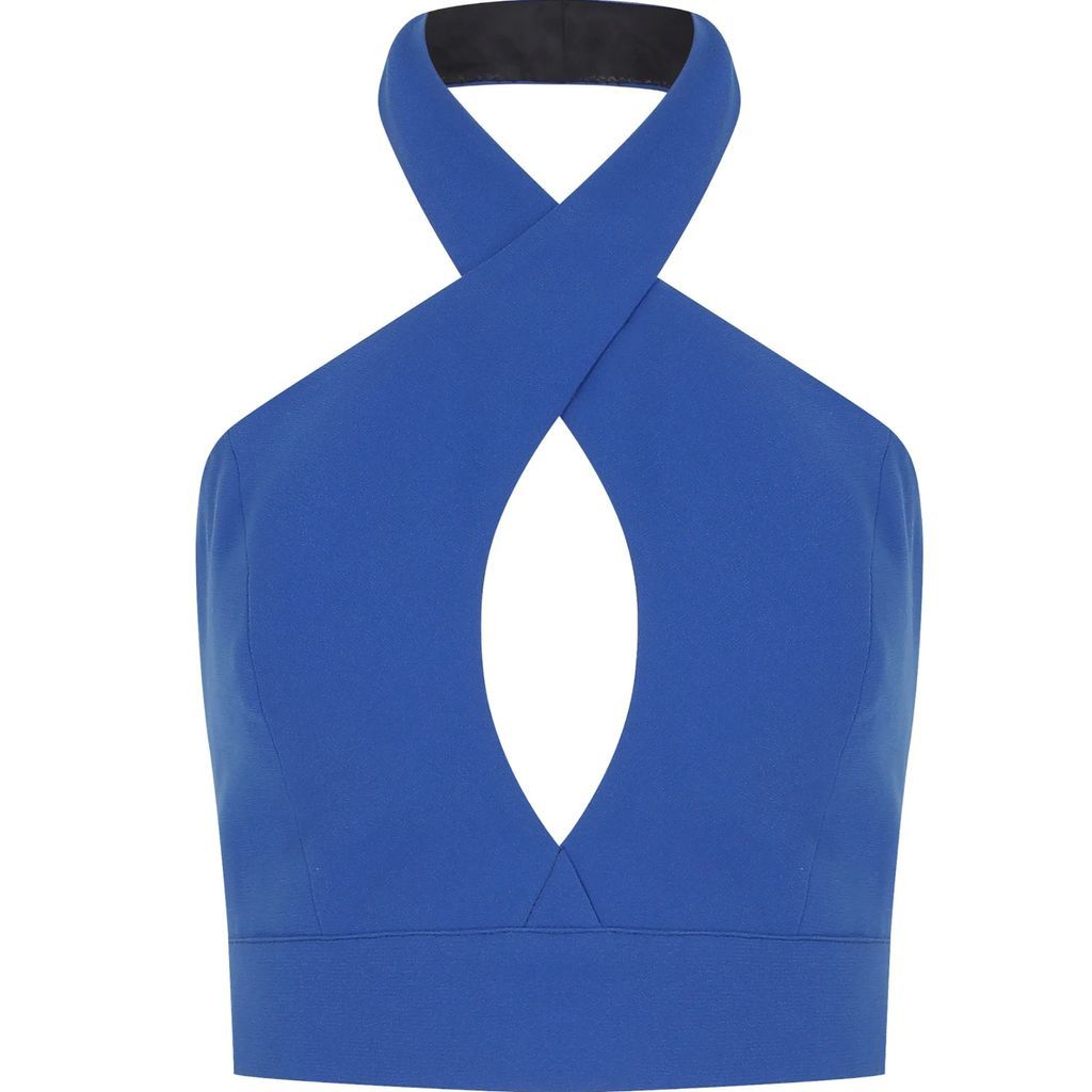 kith & kin - Blue Geometric Front Opening Top