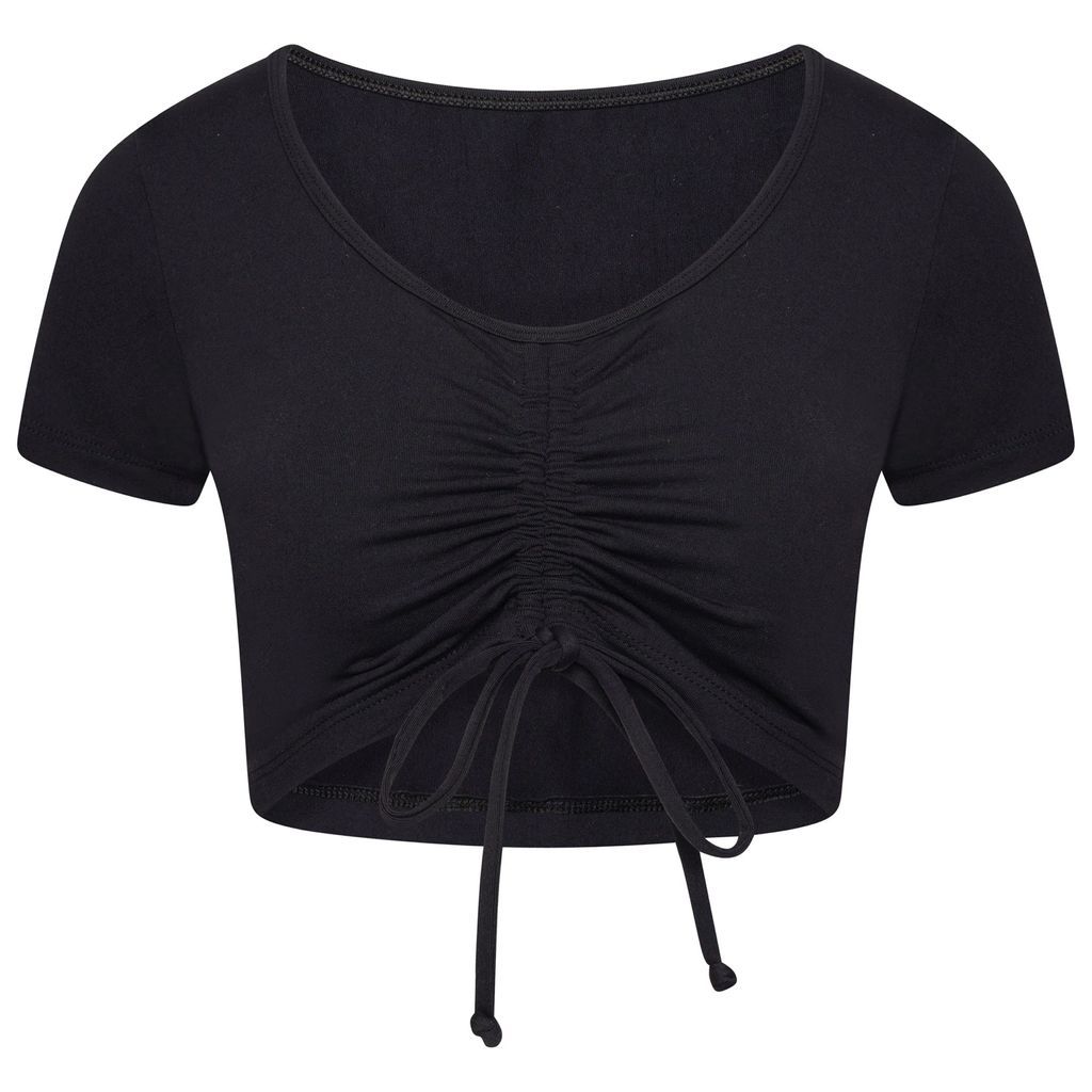 Josephine and me - Black ruched crop top