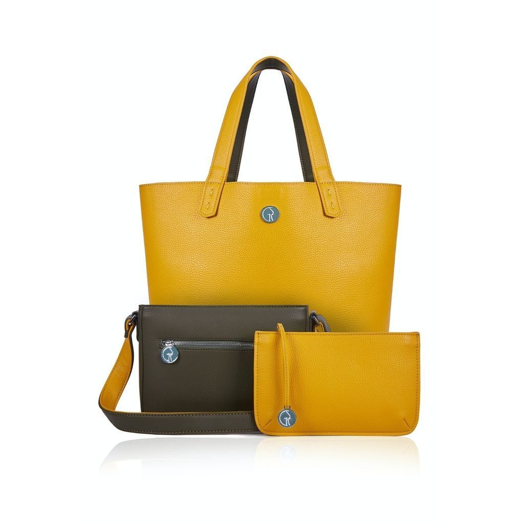 The Morphbag by GSK - The Morphbag By Gsk Handbag Set In Green Khaki & Yellow Mustard