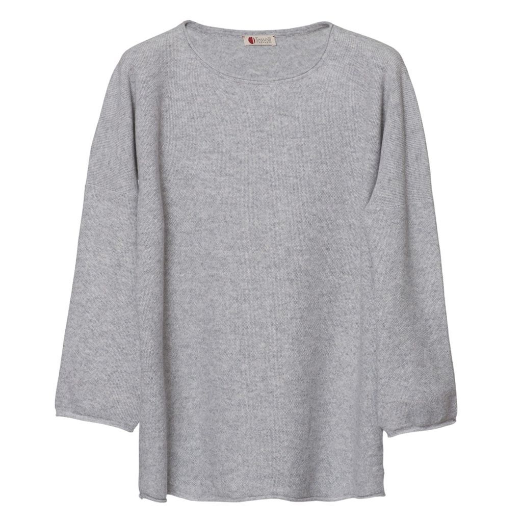 Tasselli Cashmere - Pure Cashmere Sweater - Grey