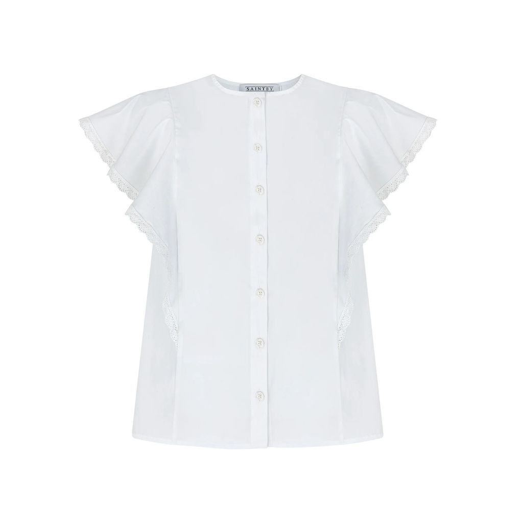 SaintBy - White Cotton Marita Shirt