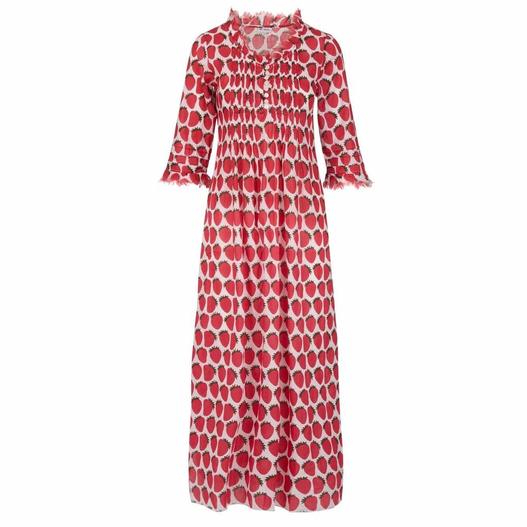 At Last. - Cotton Annabel Maxi Dress In Ripe Strawberry