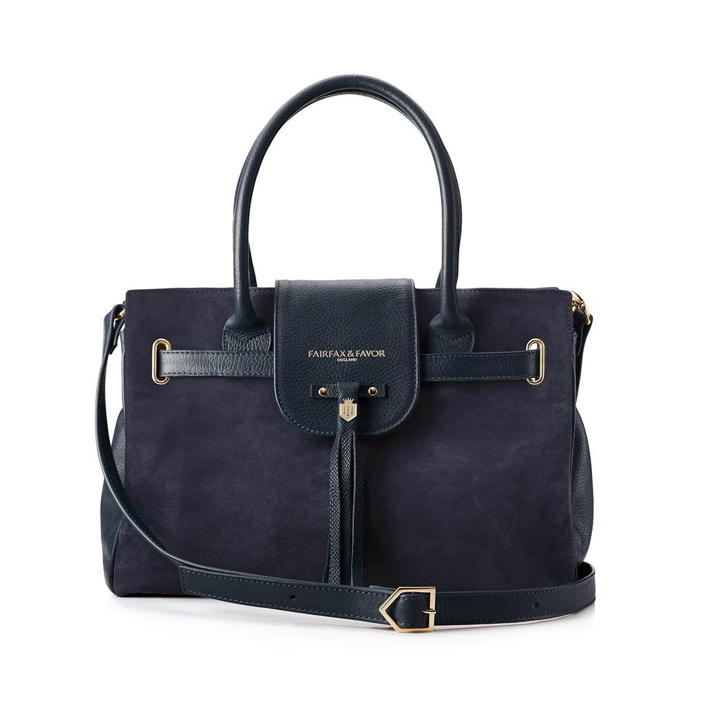 Fairfax & Favor - The Windsor Handbag Navy Blue
