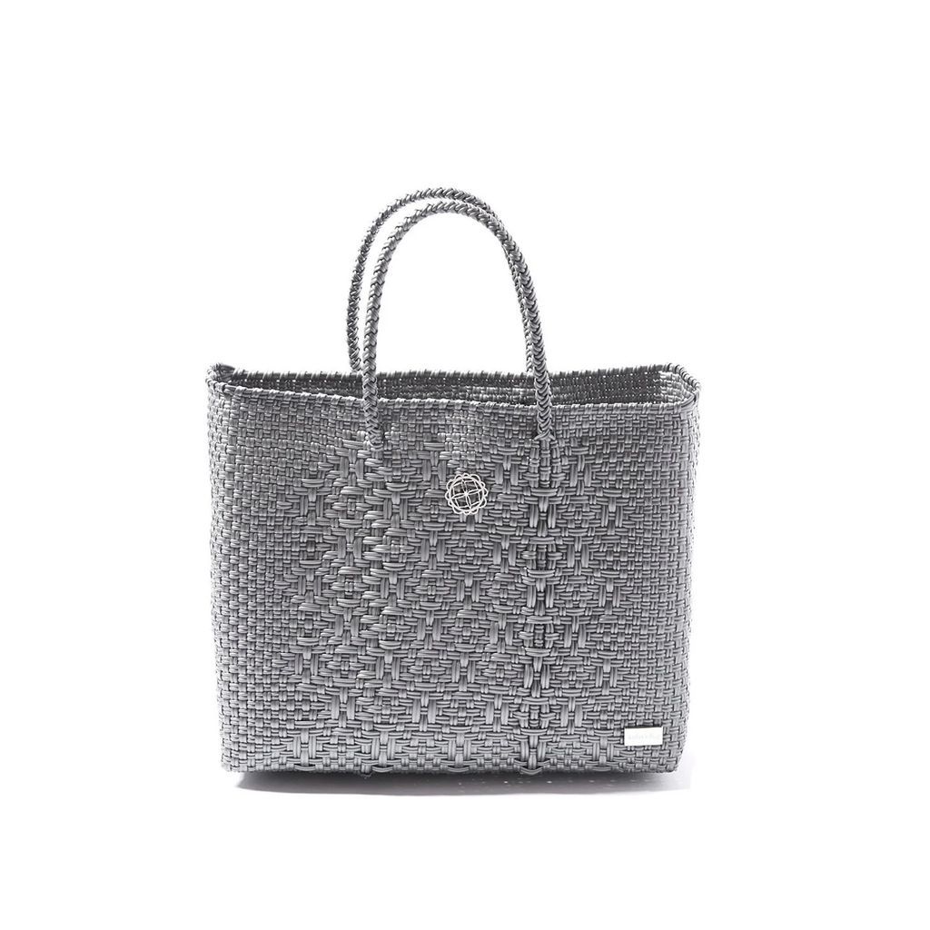 Lolas Bag - Small Silver Tote Bag