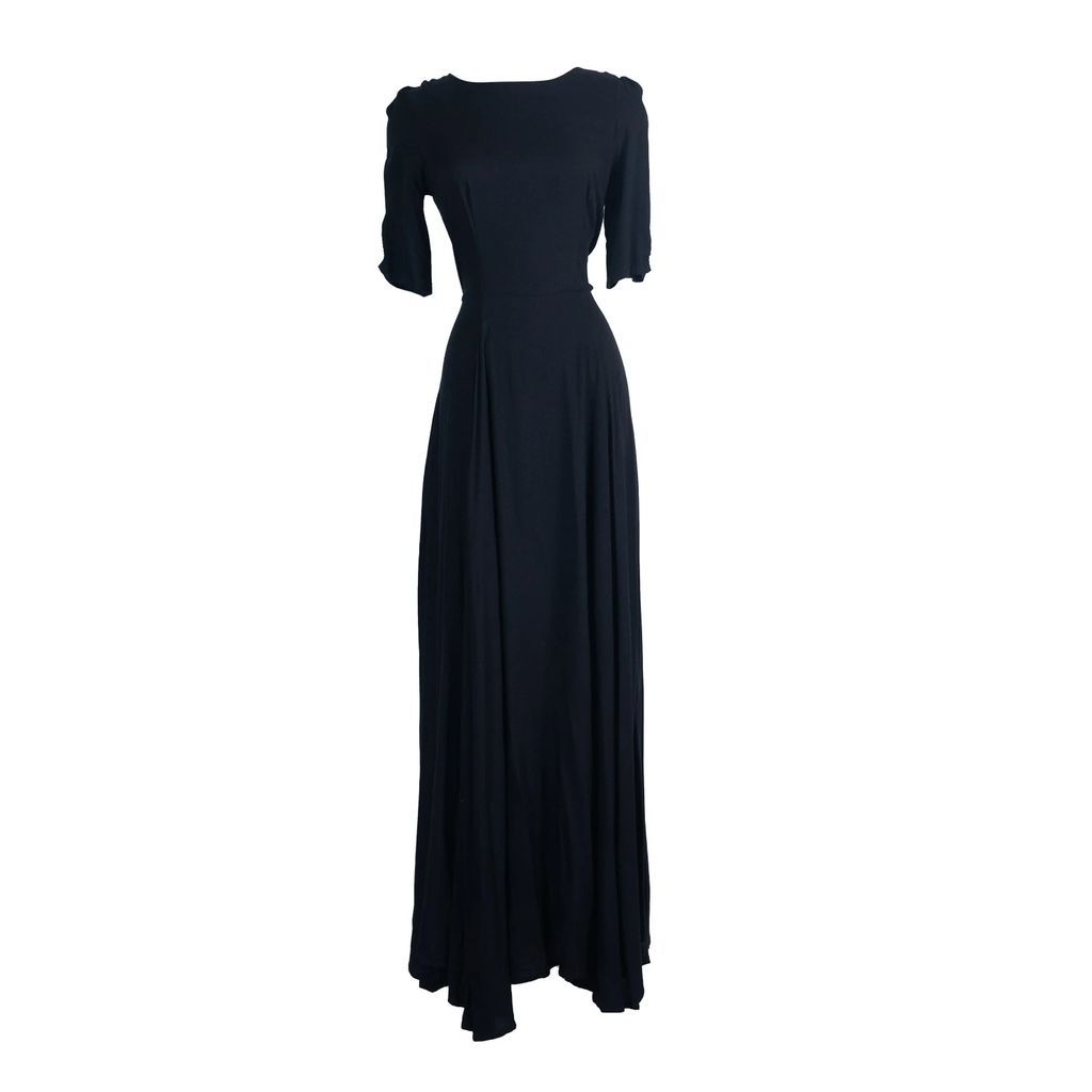 Jennafer Grace - Black Reversible Fitted Maxi Dress
