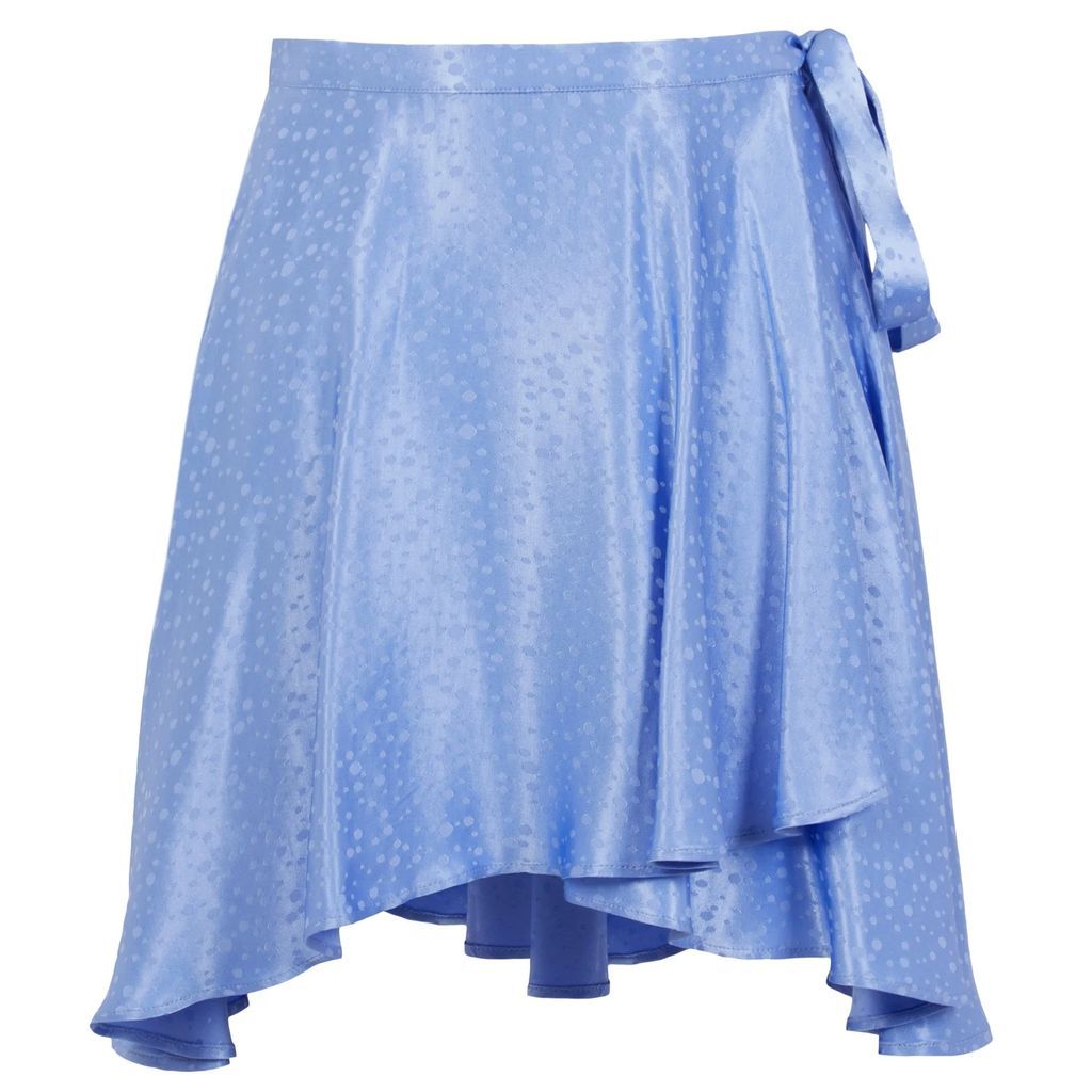 Lavaand - The Selina Ballet Wrap Skirt In Cornflower Blue