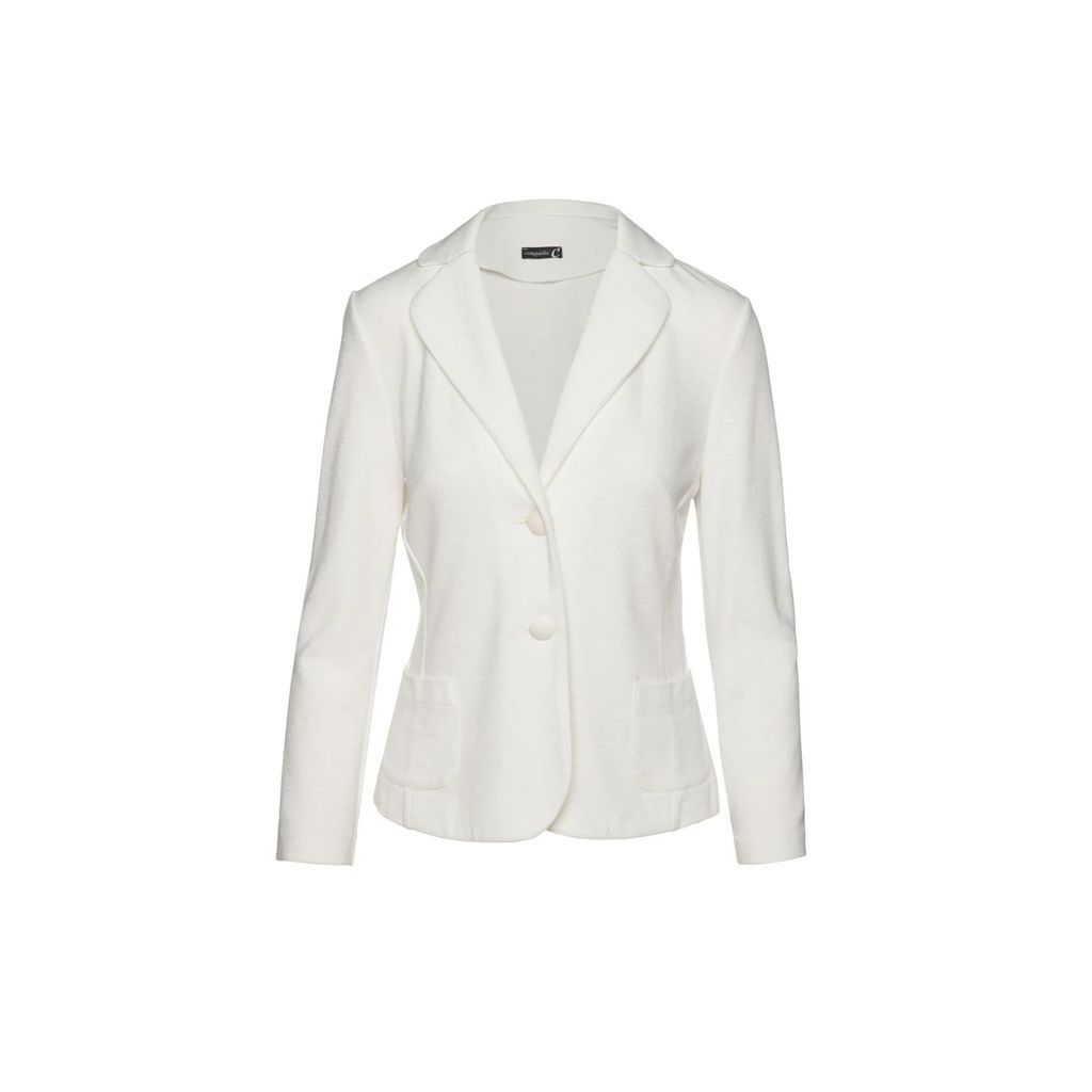 Conquista - Fitted Long Sleeve Jacket In Stretch Jersey Fabric