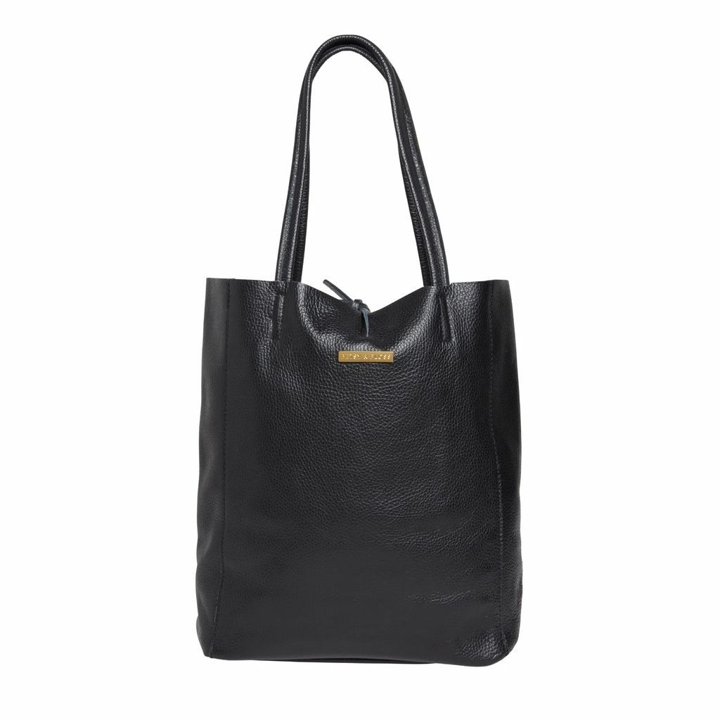 Betsy & Floss - Soft Leather Tote Bag In Black