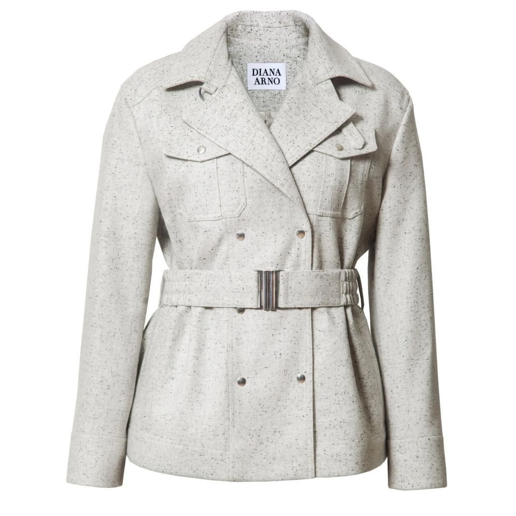 DIANA ARNO - Pearl Belted Wool Jacket