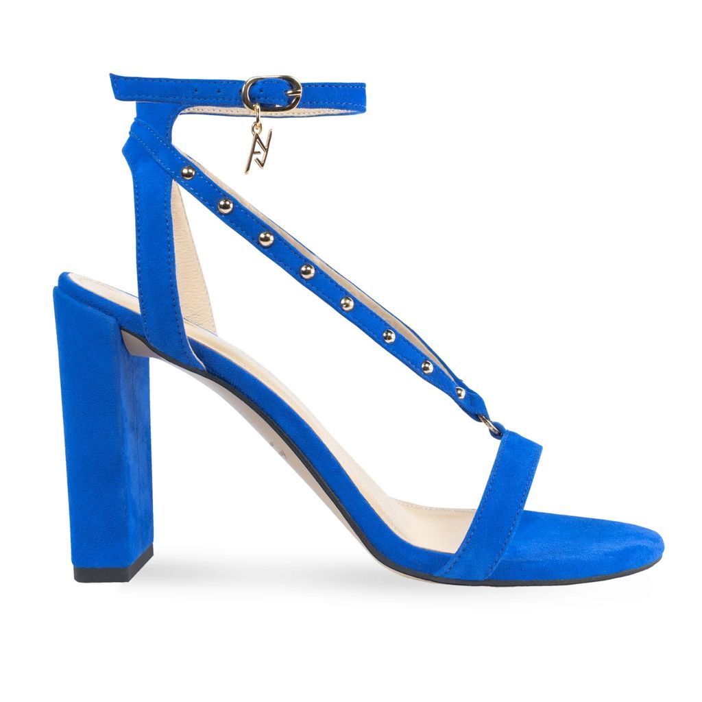 Angelika Jozefczyk - Bluette Suede Sandals With Rivets