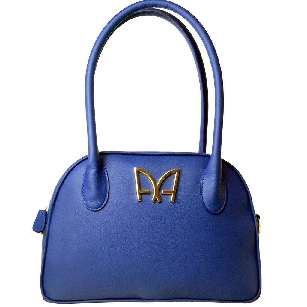 AUDREY ALEXANDRE - Iconique Bag - Sapphire Blue Taurillon Leather