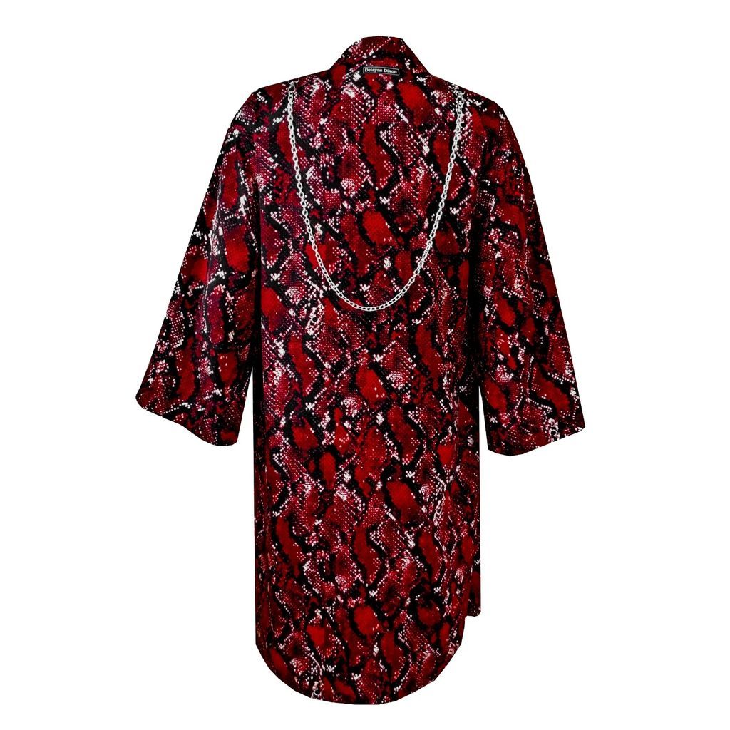 Delayne Dixon - The Red Viper Snakeskin Kimono