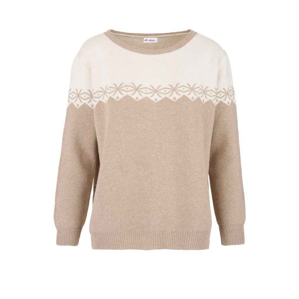 At Last. - Cashmere Ski Sweater In Oatmeal