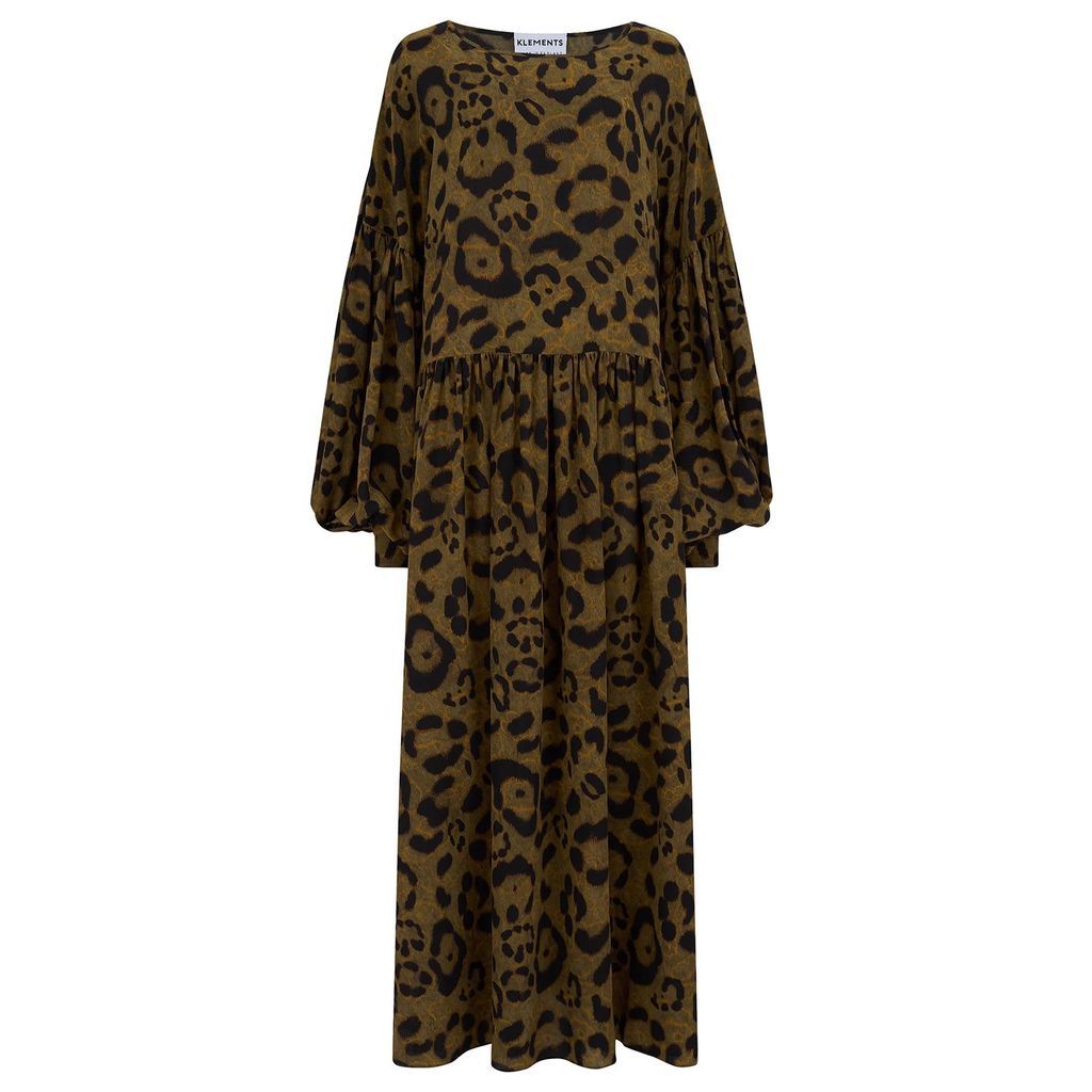 Klements - Dusk Dress In Silk Jaguar Print