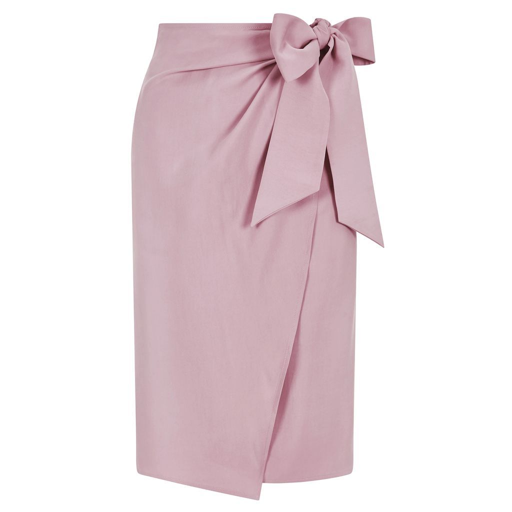 Femponiq - Bow Tie Wrap Skirt (Pink & Purple)