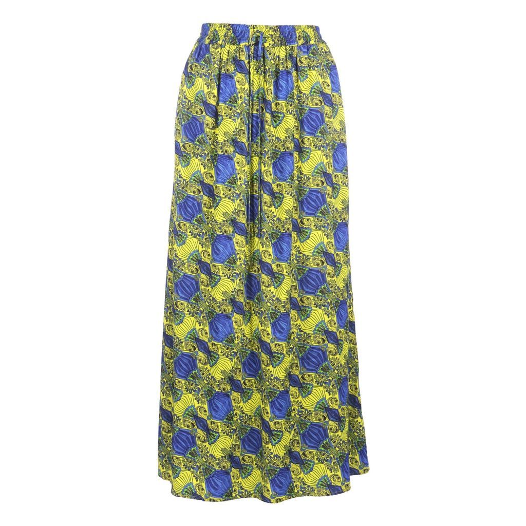 IN OUR NAME - Choqa Lenzing™ Ecovero™ Yellow Printed Elasticated Skirt