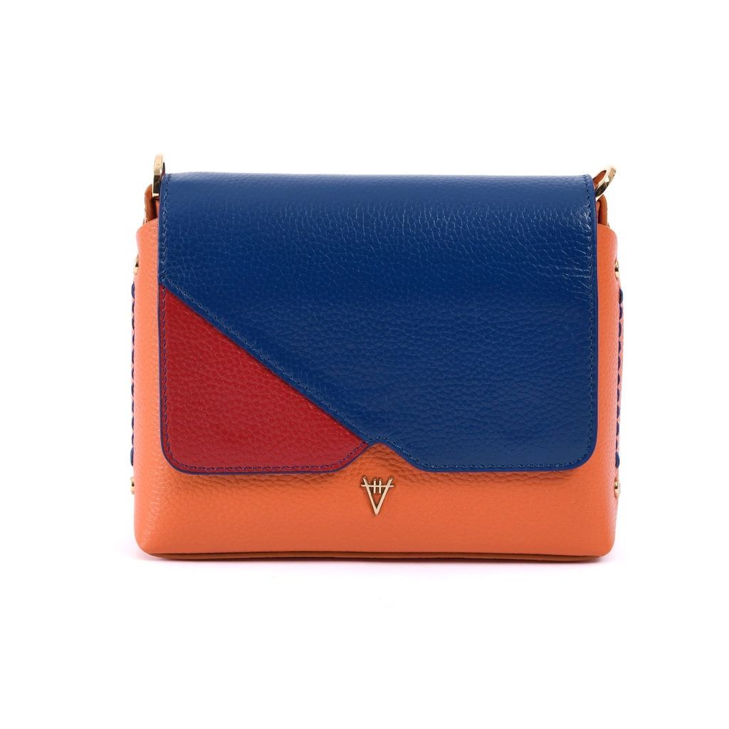Hiva Atelier - Mini Mare Shoulder Bag Red & Orange & Cobalt Blue