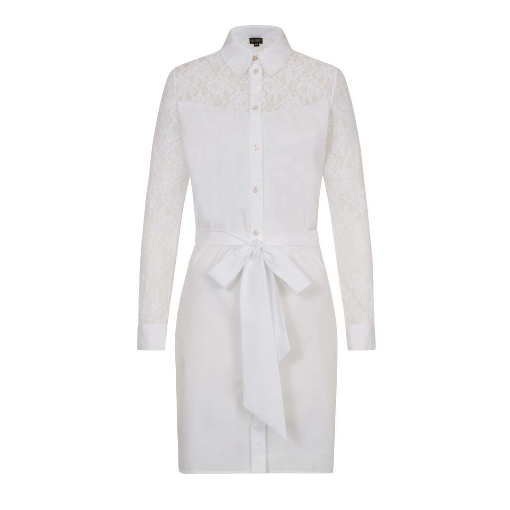 Sophie Cameron Davies - White Cotton Shirt Dress