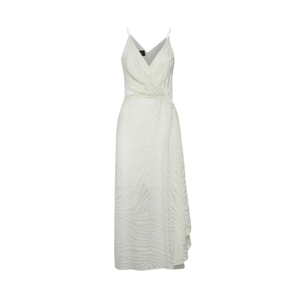 Sveta Milano - Ann Long White Devoré-Velvet Dress