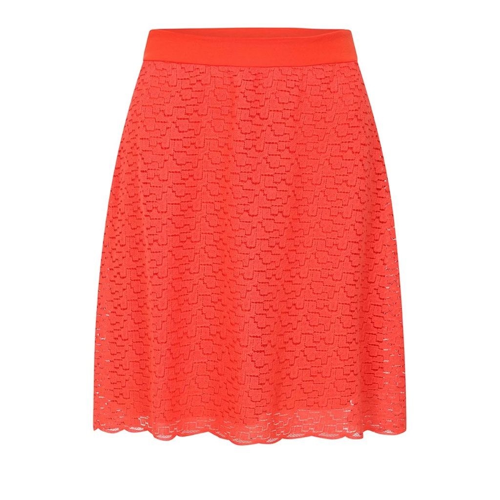 Sophie Cameron Davies - Burnt Orange Lace Mini Skirt