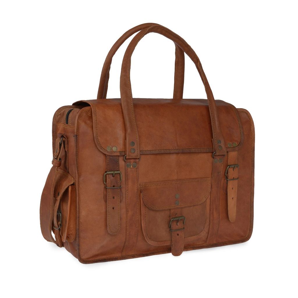 VIDA VIDA - Vida Vintage Leather Travel Bag Extra Large
