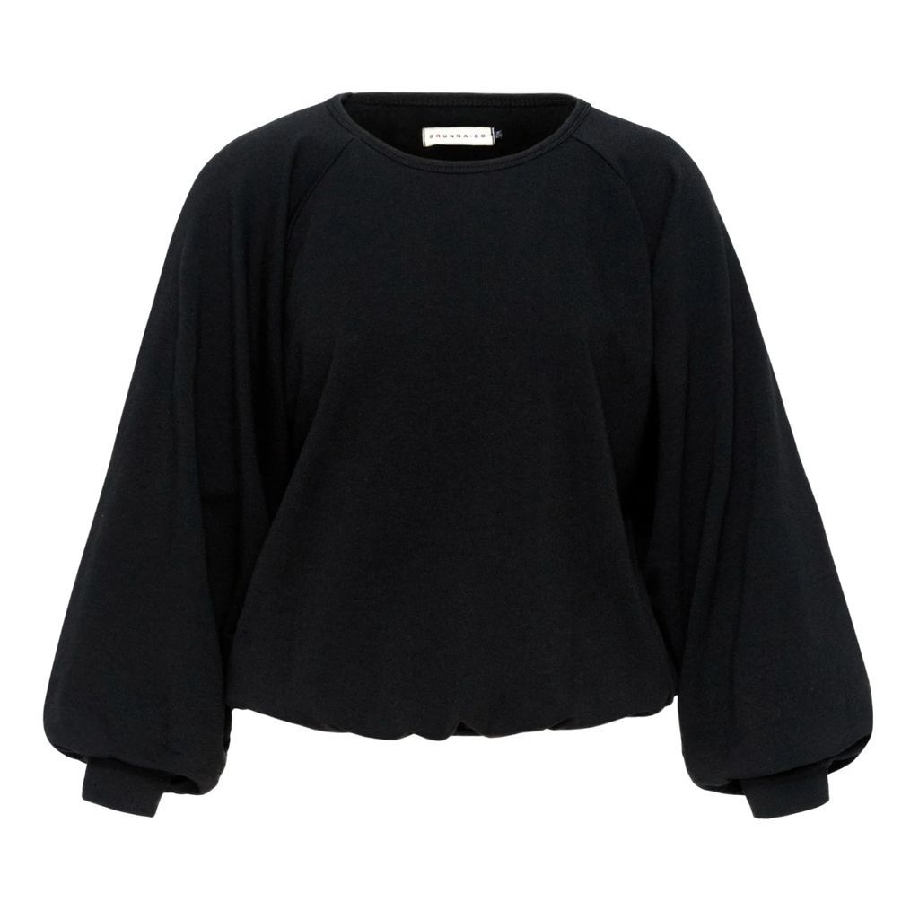 Brunna. Co - Haley Bamboo Fleece Sweaters, in Black