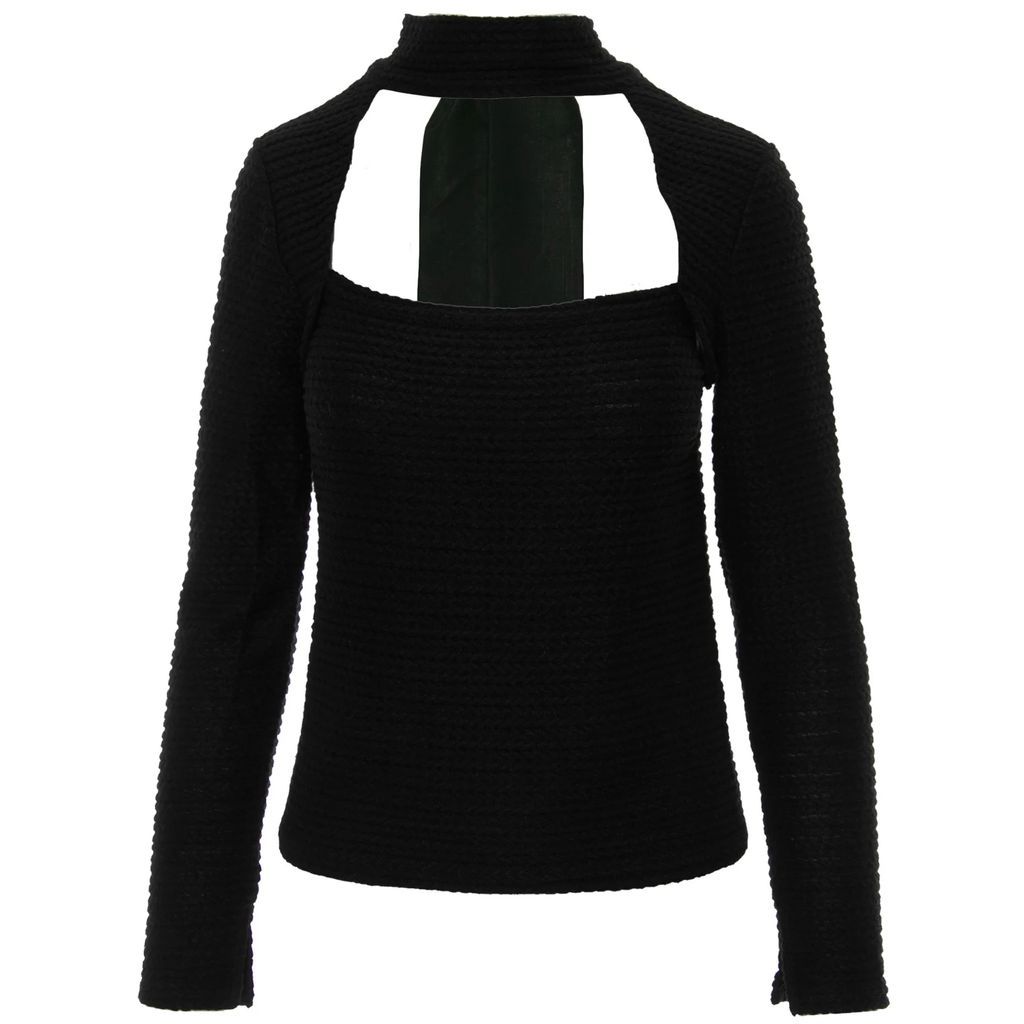 DALB - The Galaxy Black Sweater with Back Ties