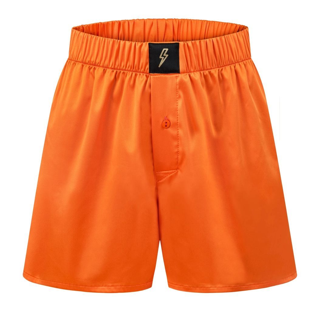 Ekcentrik - Satin Boxer Shorts Wild Sunrise Orange
