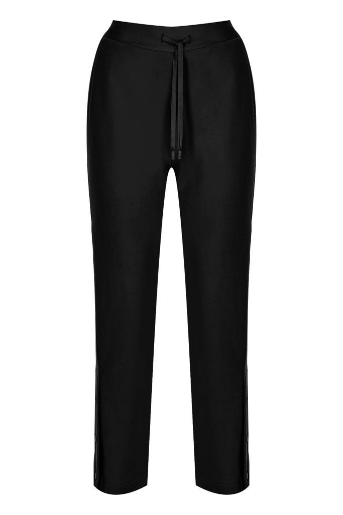 QUO - Joge Double Layered Black Diagonal Jogger