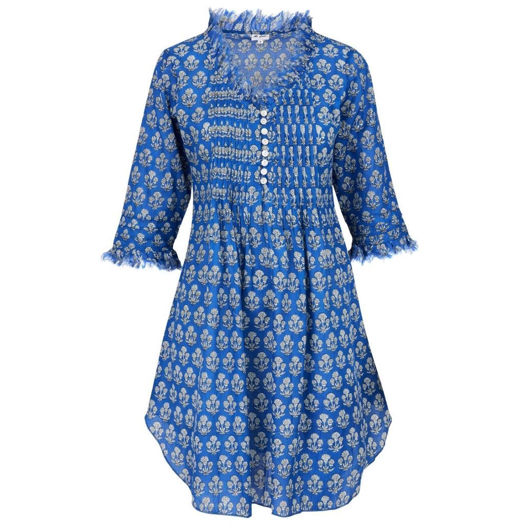 At Last. - Cotton Annabel Tunic Royal Blue Berry