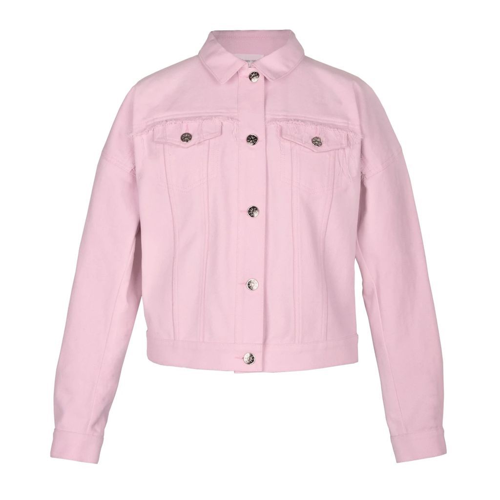 blonde gone rogue - Boxy Denim Jacket In Pink