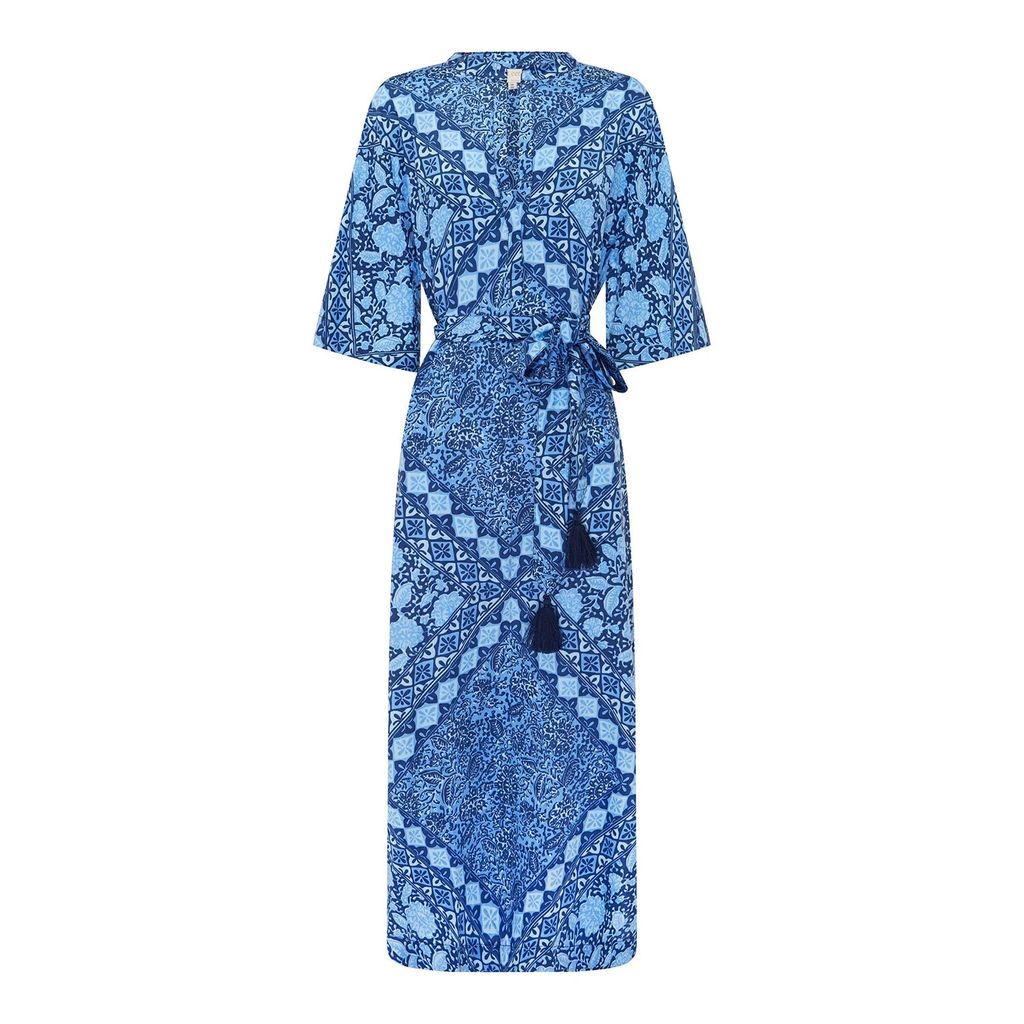 [et cetera] WOMAN - Juniper Tunic Dress With Short Sleeves - Blue